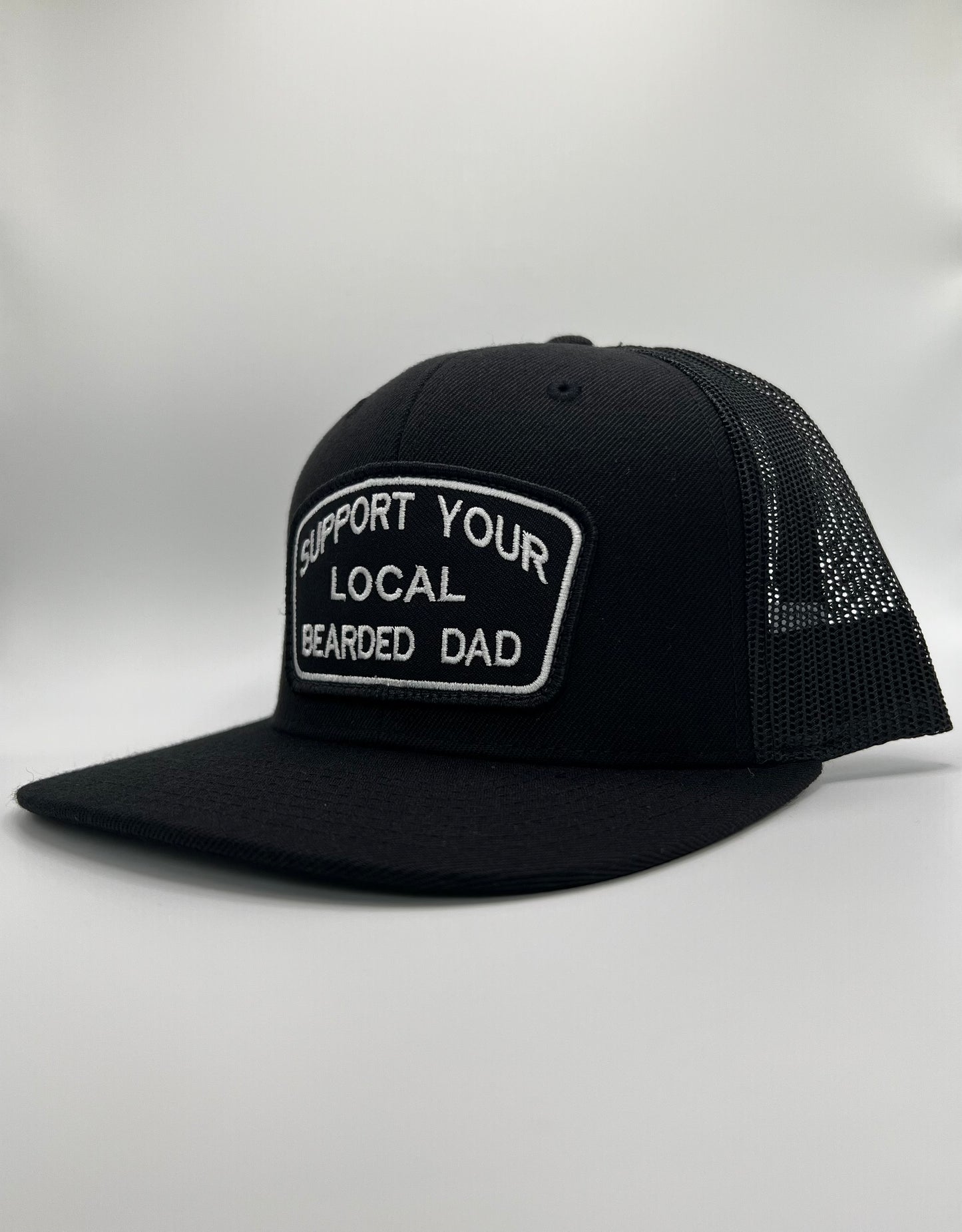 Support Your Local Bearded Dad Hat Flat Bill