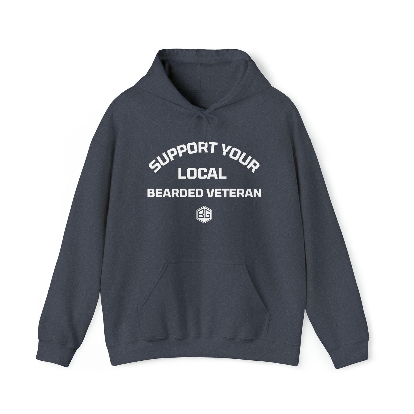 Support Your Local Bearded Veteran - Hoodie