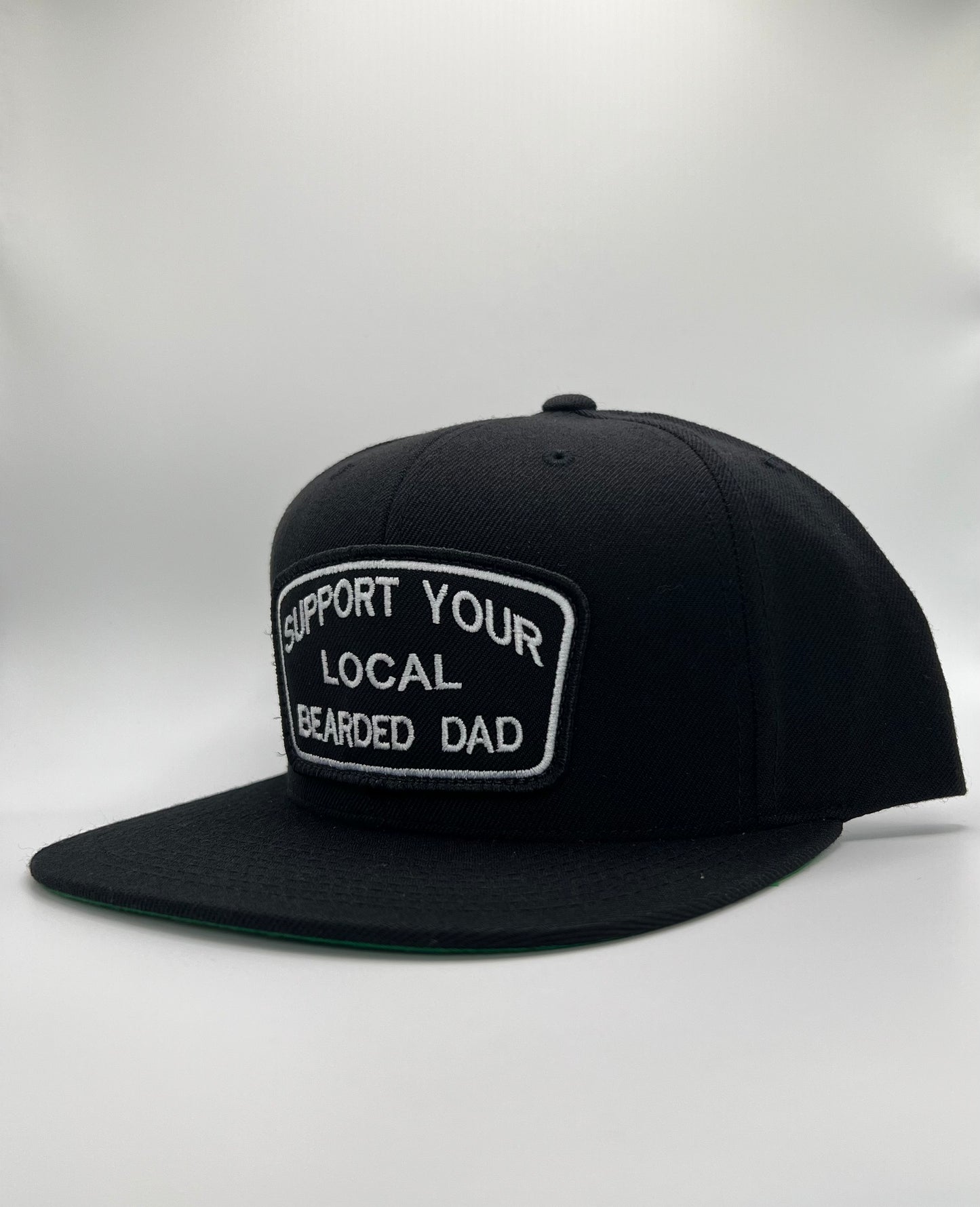 Support Your Local Bearded Dad Hat Non-Mesh Flat Bill